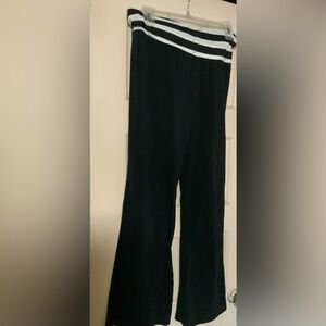 Bobbie Brooks Black and White Striped Waist Pants